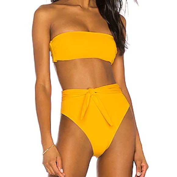 Mara Hoffman Yellow Bikini Set - Picture 1 of 4